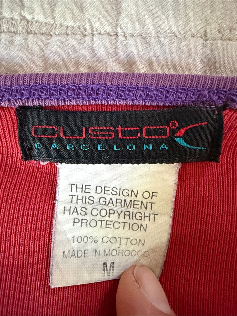 Vintage Y2K Custo Barcelona Geisha Portrait Graphic Top Long Sleeve M - Picture 2 of 8